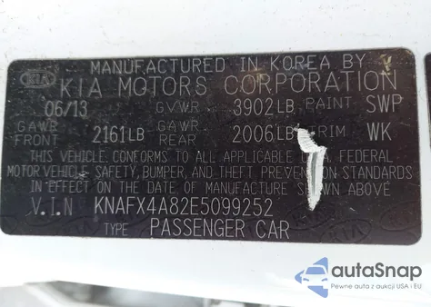 2014 Kia Forte Ex from USA, damaged, VIN KNAFX4A82E5099252